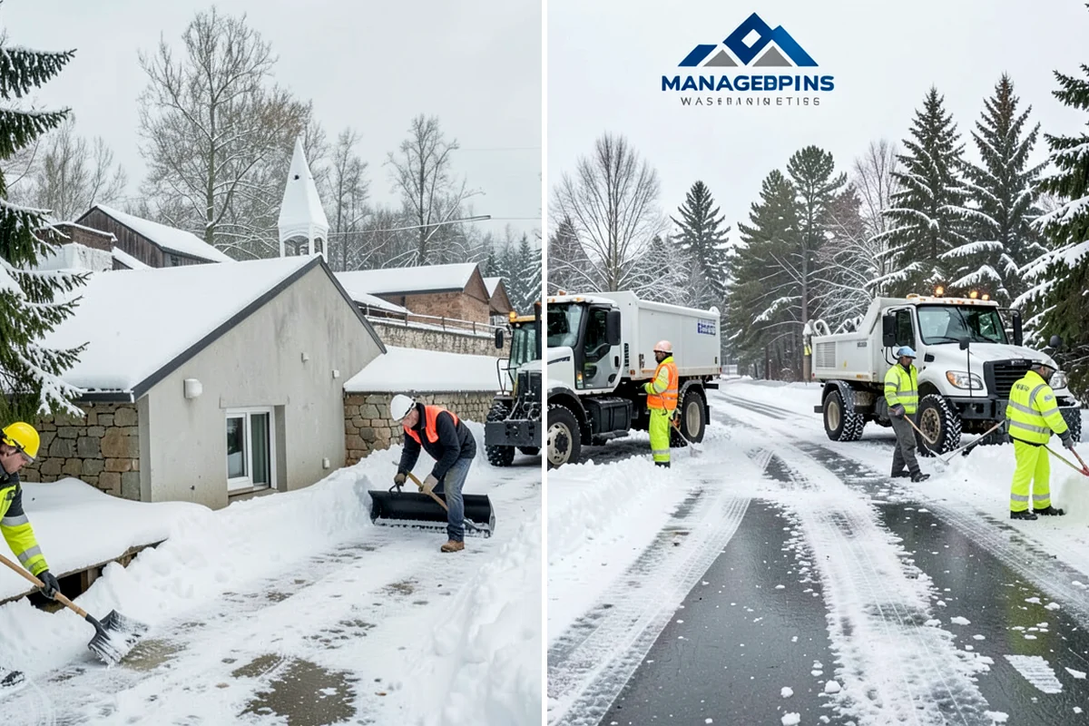 Parking Stall Clearing in Clyde Hill, King County, WA - We identify stalls left blocked after plowing