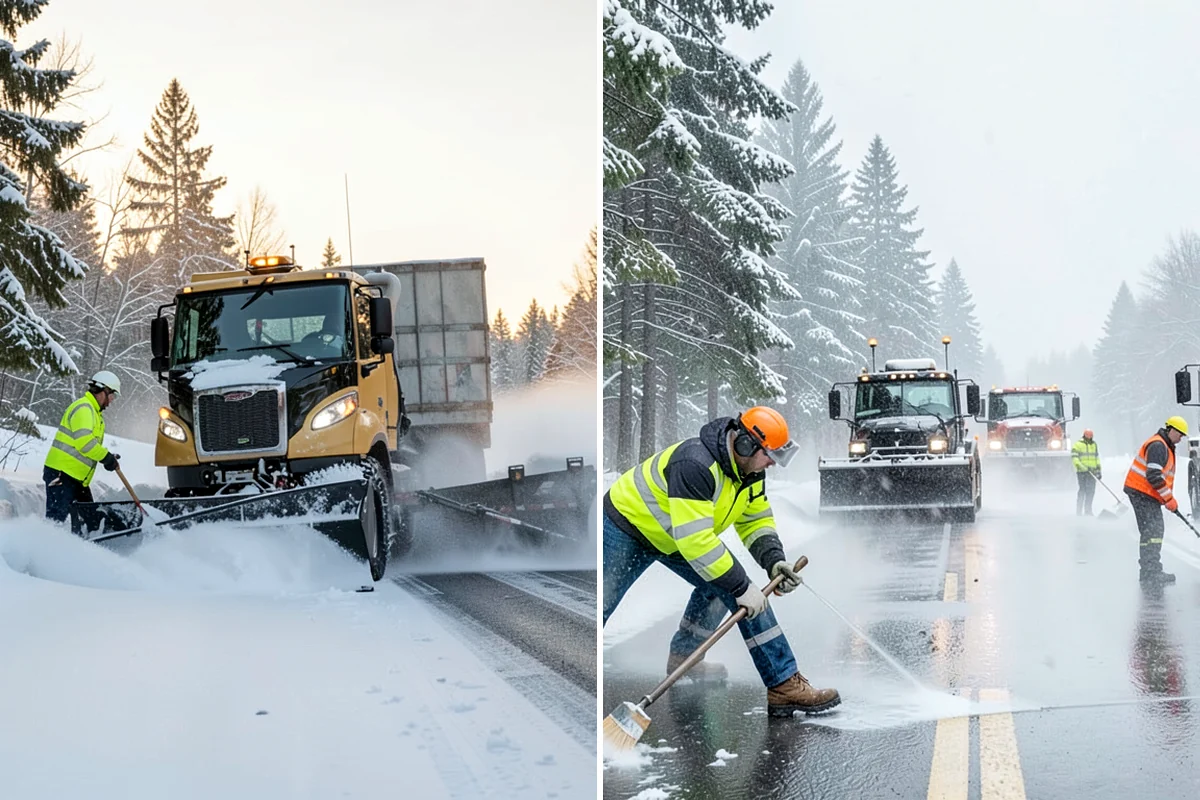 Parking Stall Clearing in Concrete, Skagit County, WA - We identify stalls left blocked after plowing