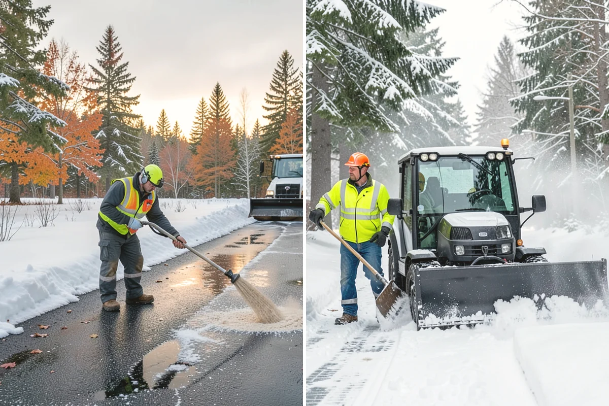Parking Stall Clearing in Covington, King County, WA - We identify stalls left blocked after plowing