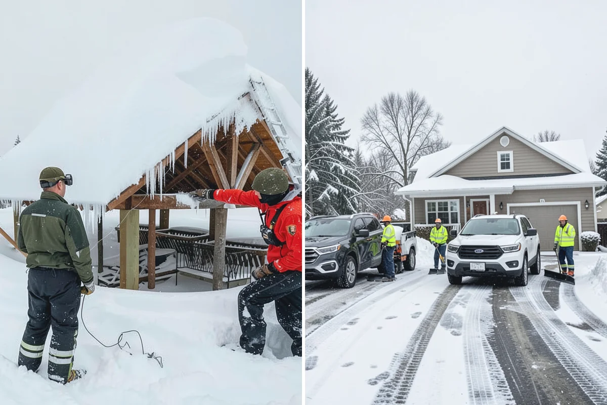 Parking Stall Clearing in Darrington, Snohomish County, WA - We identify stalls left blocked after plowing