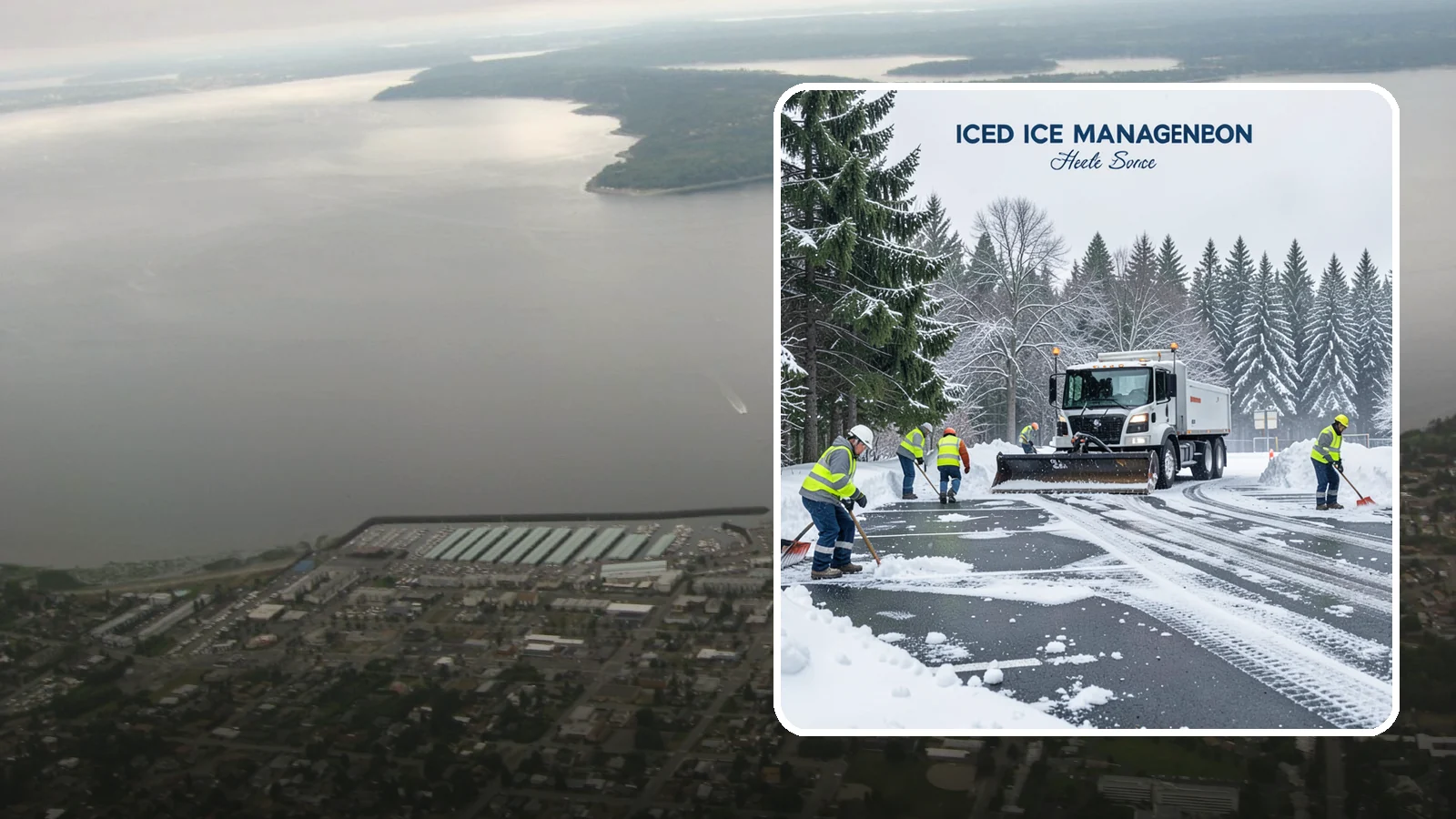 Parking Stall Clearing in Des Moines, King County, WA - We clear individual stalls down to the pavement so every space is usable after a storm.