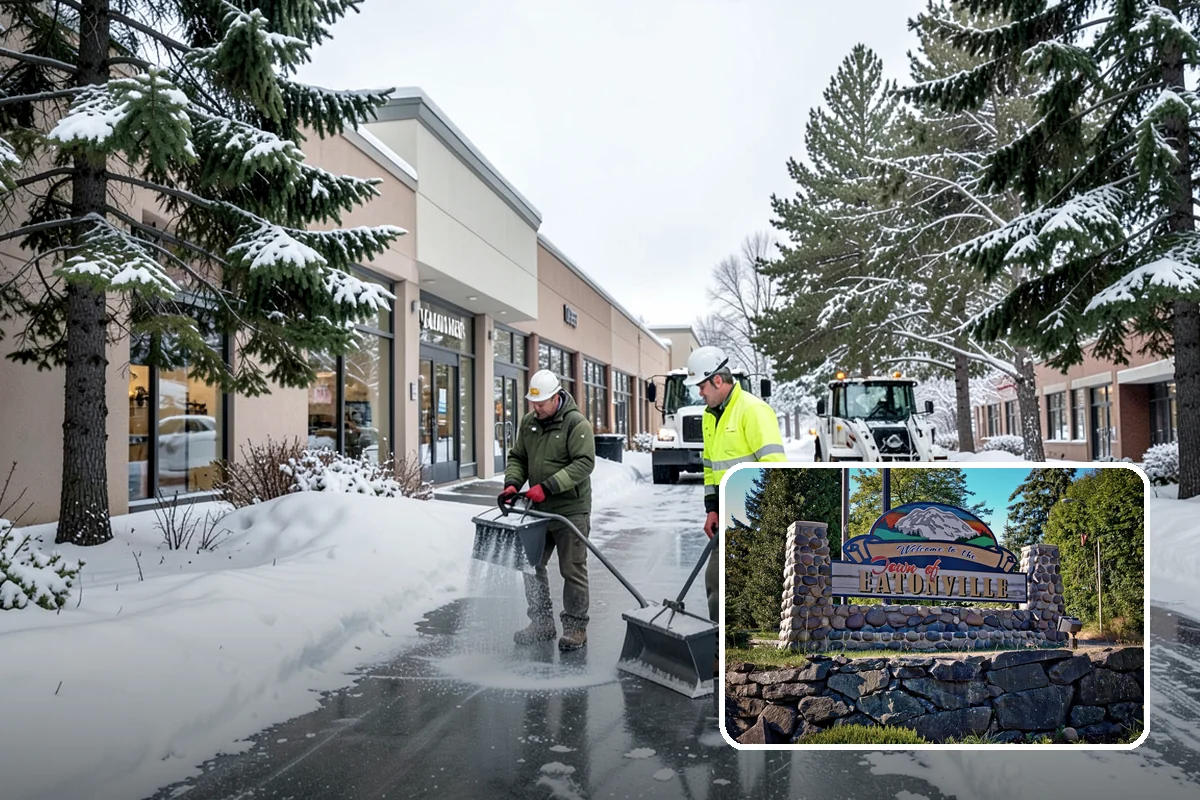 Parking Stall Clearing in Eatonville, Pierce County, WA - Opens every stall, not just the aisles