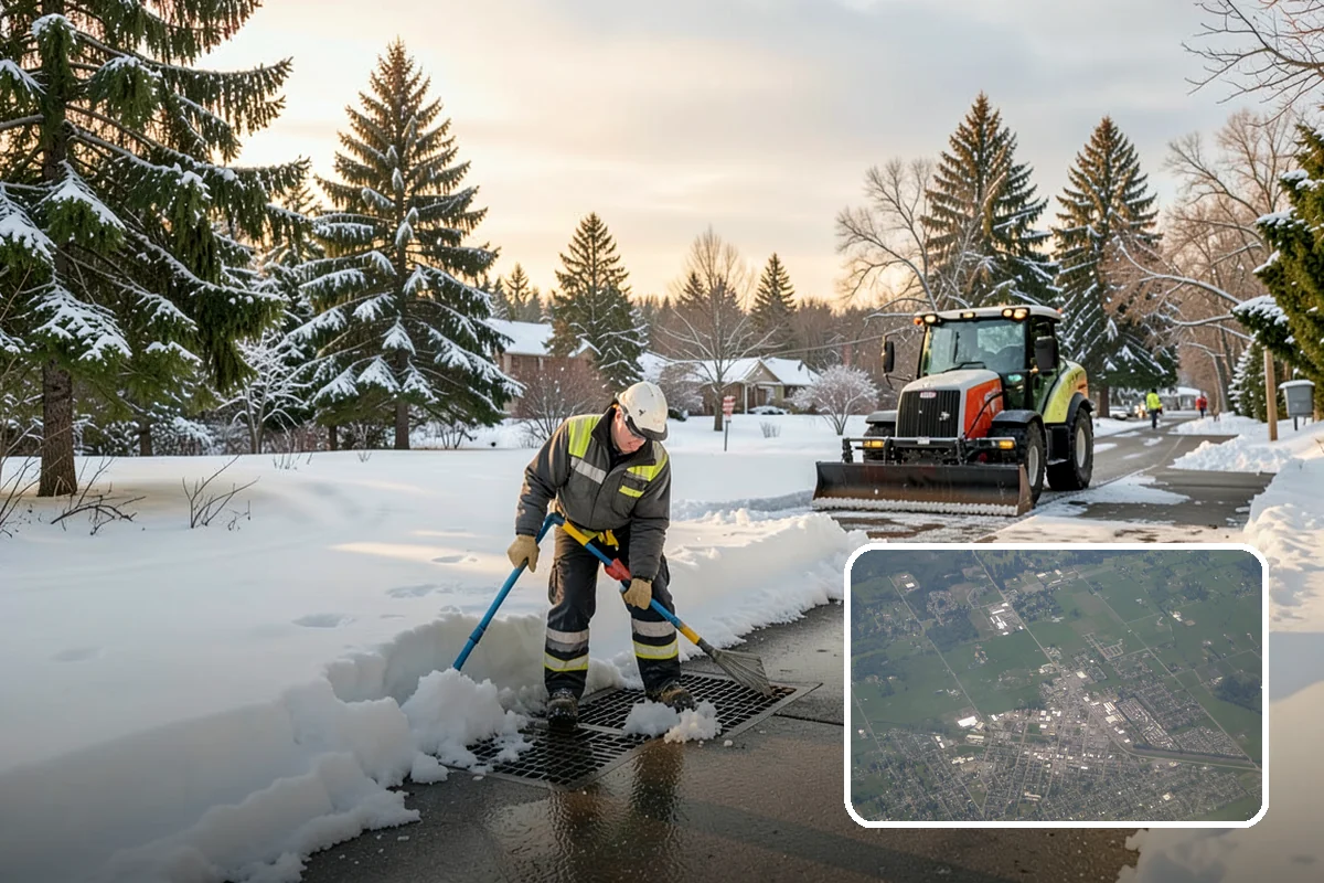 Parking Stall Clearing in Enumclaw, King County, WA - Opens every stall, not just the aisles
