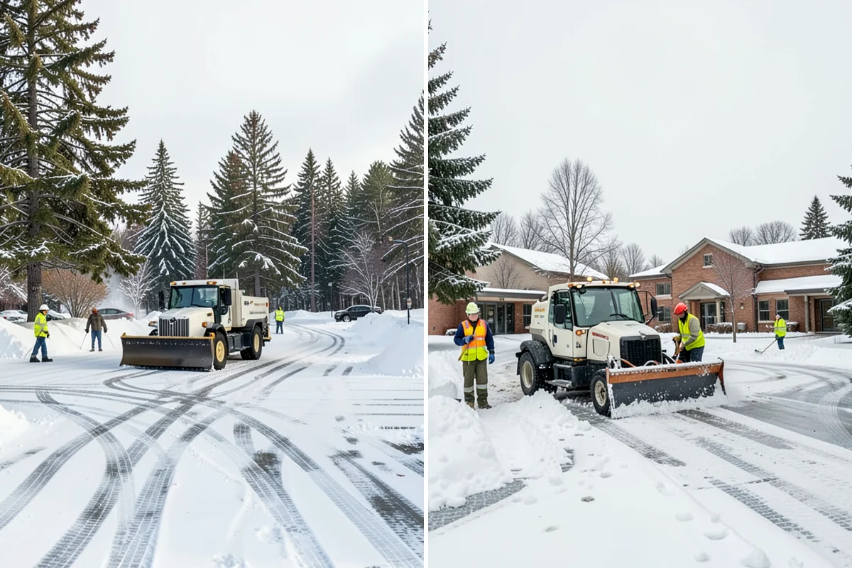 Parking Stall Clearing in Enumclaw, King County, WA - We identify stalls left blocked after plowing