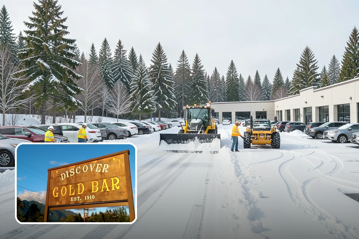 Parking Stall Clearing in Gold Bar, Snohomish County, WA - Opens every stall, not just the aisles