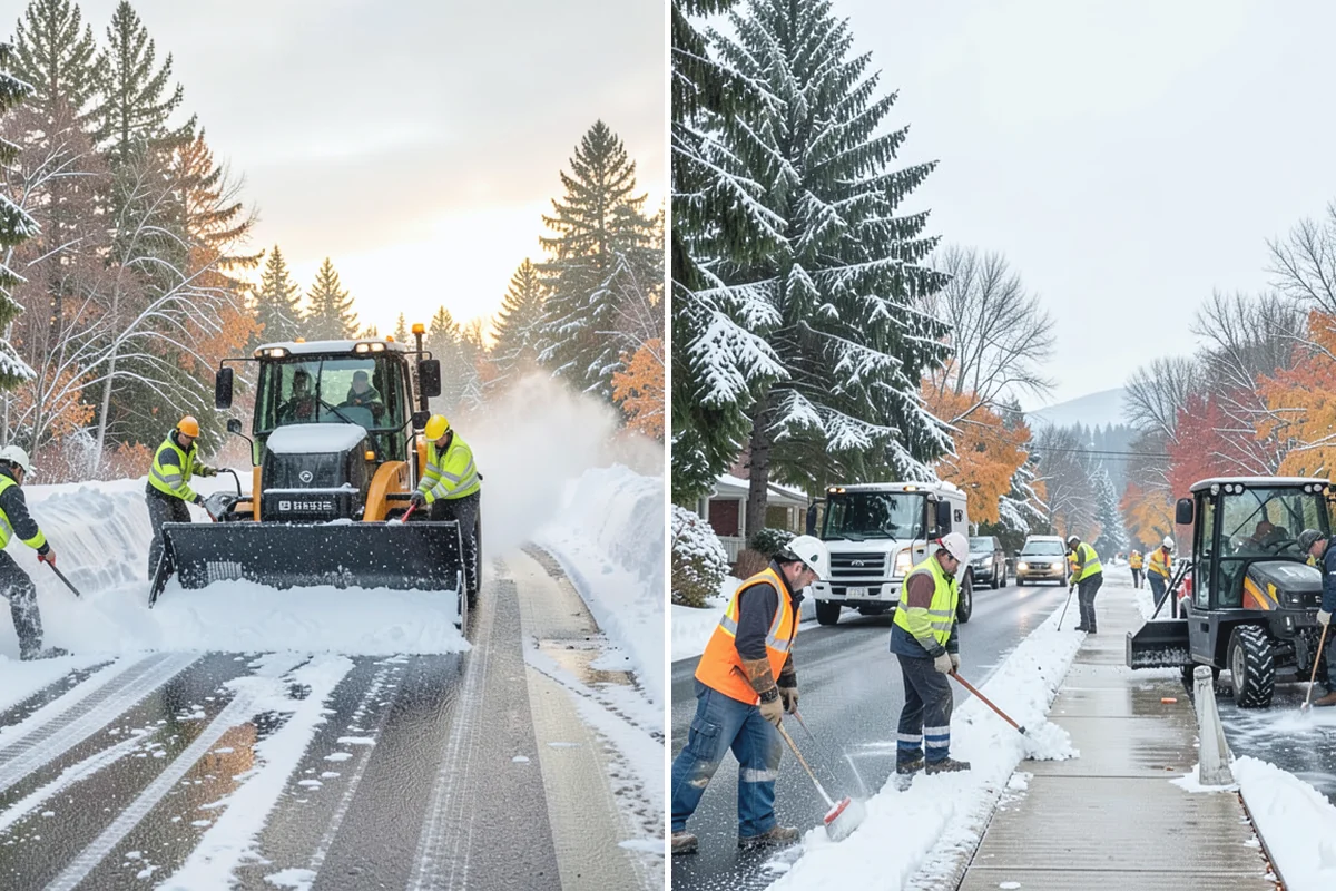Parking Stall Clearing in Gold Bar, Snohomish County, WA - We identify stalls left blocked after plowing
