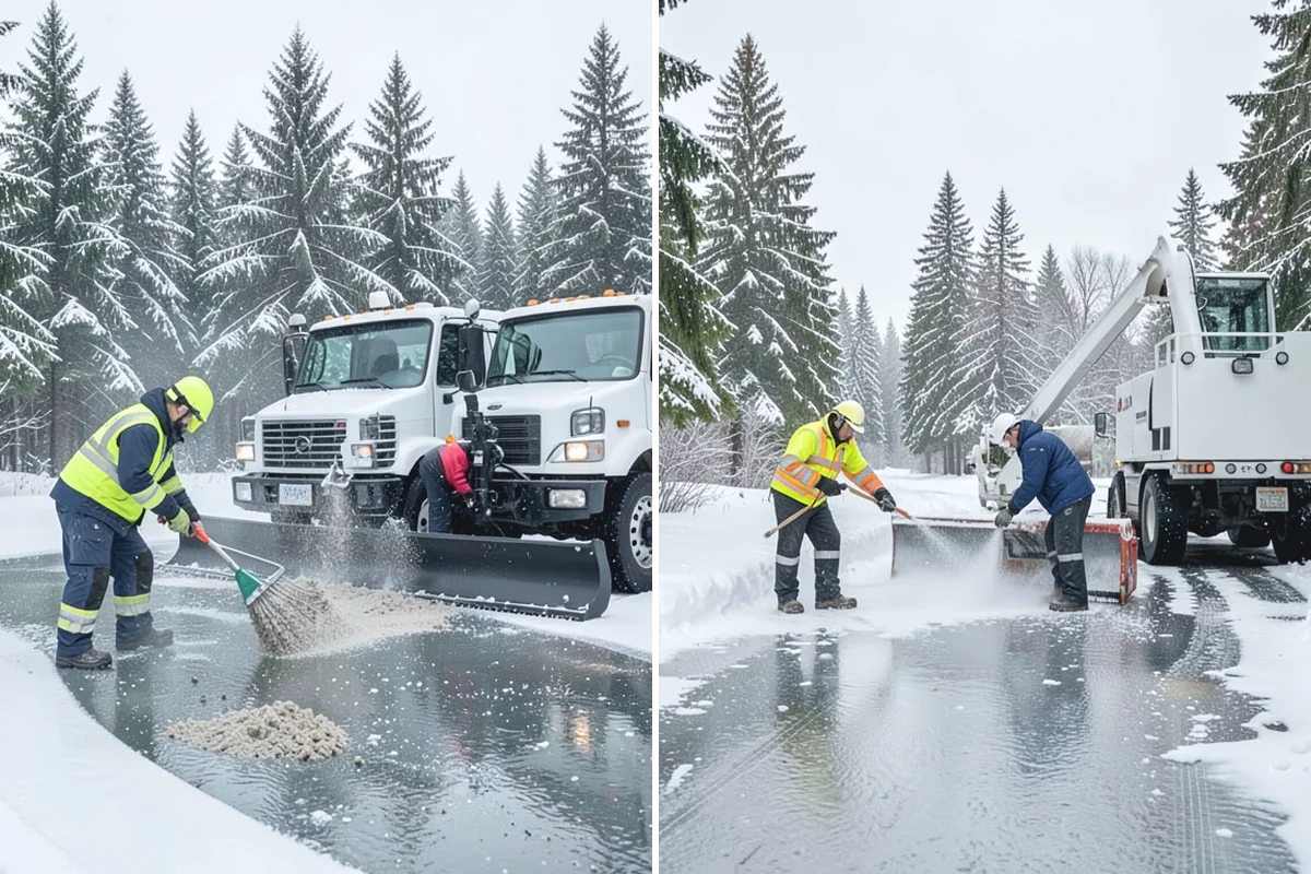 Parking Stall Clearing in Hamilton, Skagit County, WA - We identify stalls left blocked after plowing