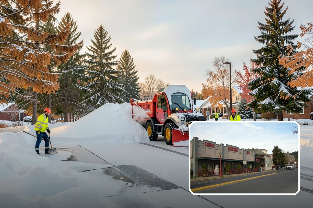 Parking Stall Clearing in Issaquah, King County, WA - Opens every stall, not just the aisles