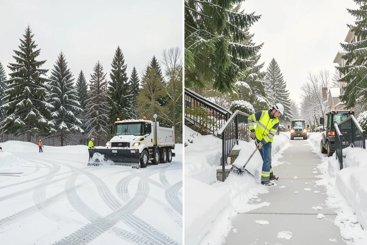 Parking Stall Clearing in Kent, King County, WA - We identify stalls left blocked after plowing