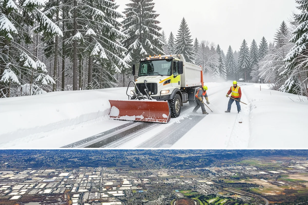 Parking Stall Clearing in Kent, King County, WA - Stall clearing follows every plowable event through the winter months.