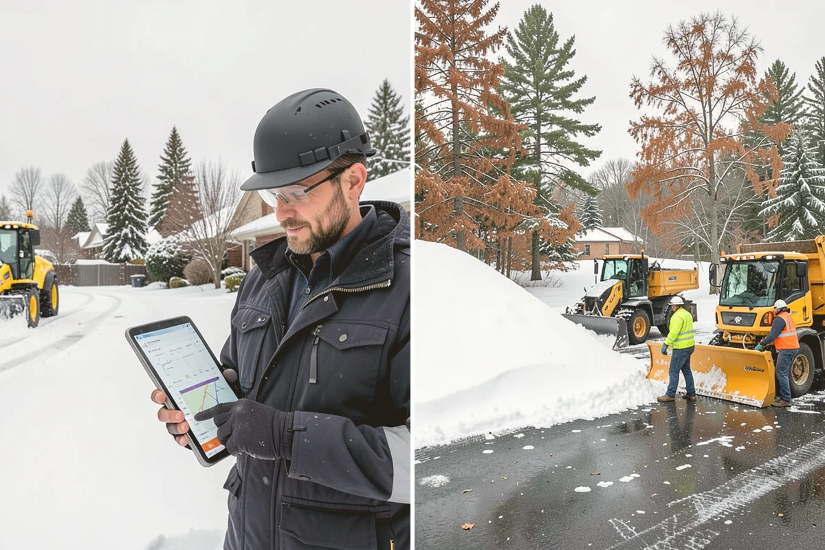 Parking Stall Clearing in Kirkland, King County, WA - We identify stalls left blocked after plowing