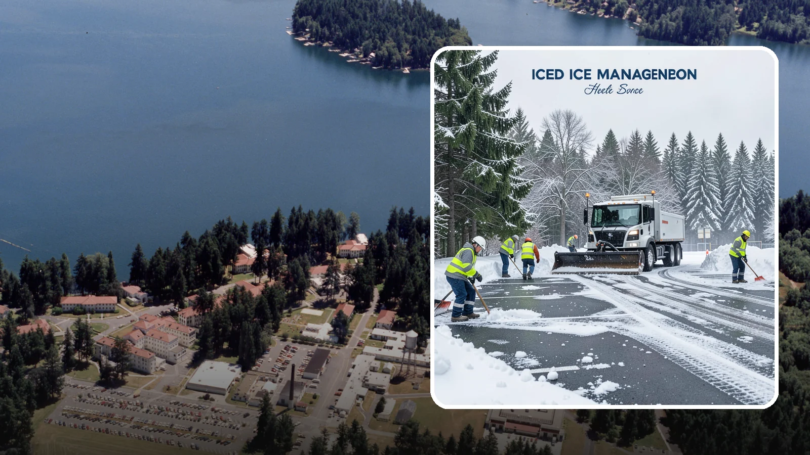 Parking Stall Clearing in Lakewood, Pierce County, WA - We clear individual stalls down to the pavement so every space is usable after a storm.