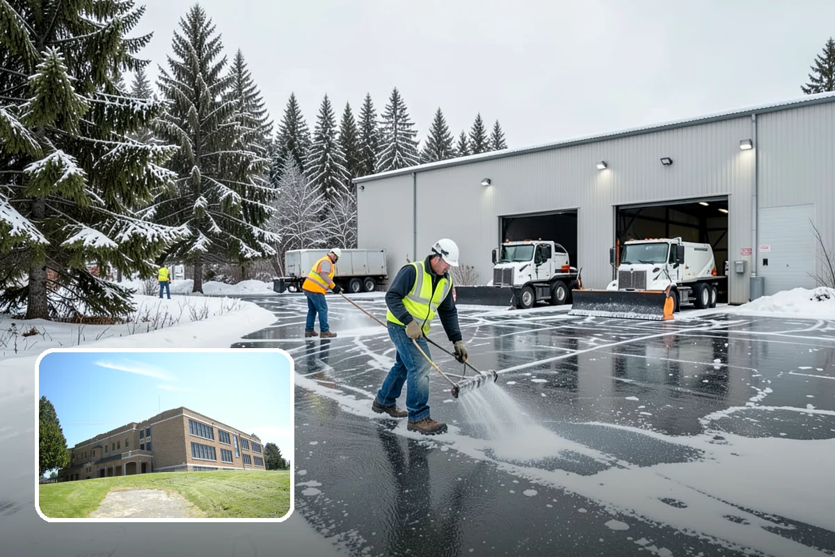 Parking Stall Clearing in Maple Valley, King County, WA - Opens every stall, not just the aisles