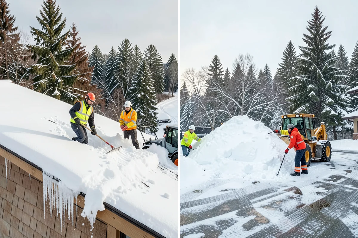 Parking Stall Clearing in Maple Valley, King County, WA - We identify stalls left blocked after plowing