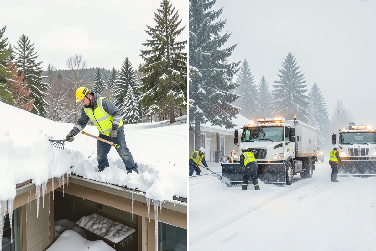 Parking Stall Clearing in Milton, King County, WA - We identify stalls left blocked after plowing