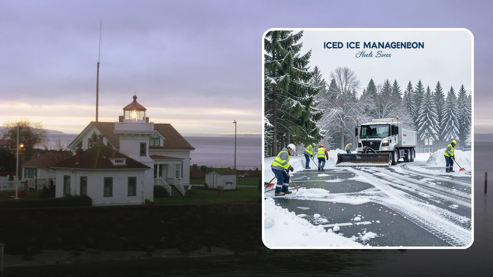 Parking Stall Clearing in Mukilteo, Snohomish County, WA - We clear individual stalls down to the pavement so every space is usable after a storm.