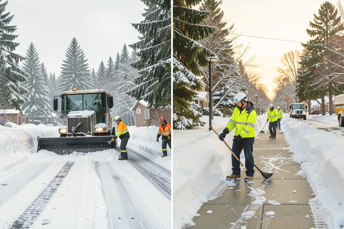 Parking Stall Clearing in Newcastle, King County, WA - We identify stalls left blocked after plowing