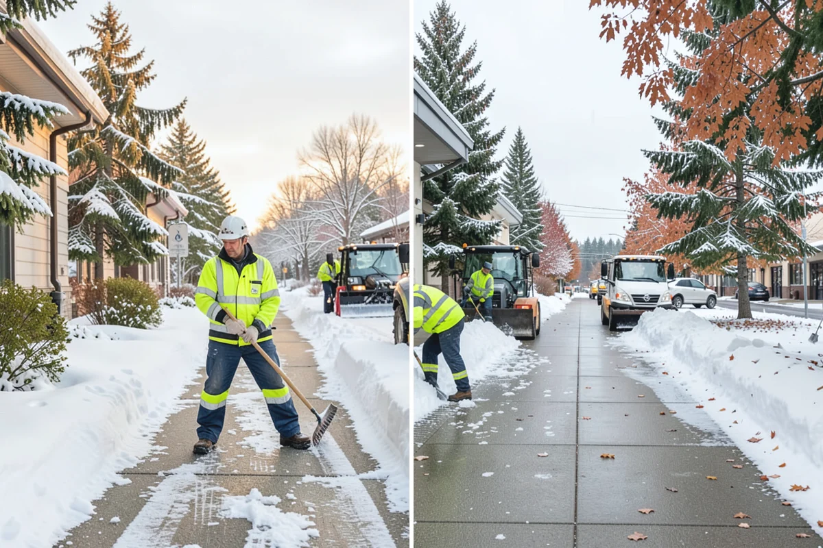Parking Stall Clearing in Renton, King County, WA - We identify stalls left blocked after plowing