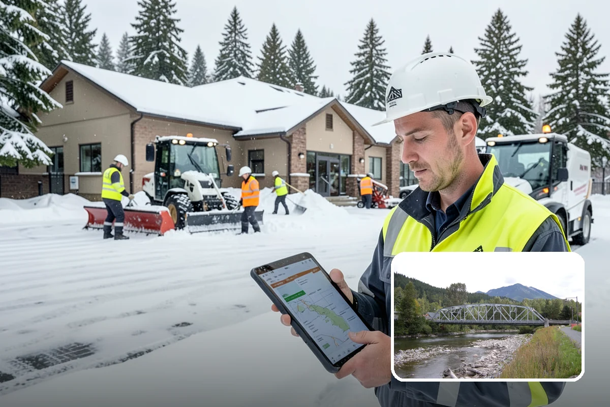 Parking Stall Clearing in Skykomish, King County, WA - Opens every stall, not just the aisles