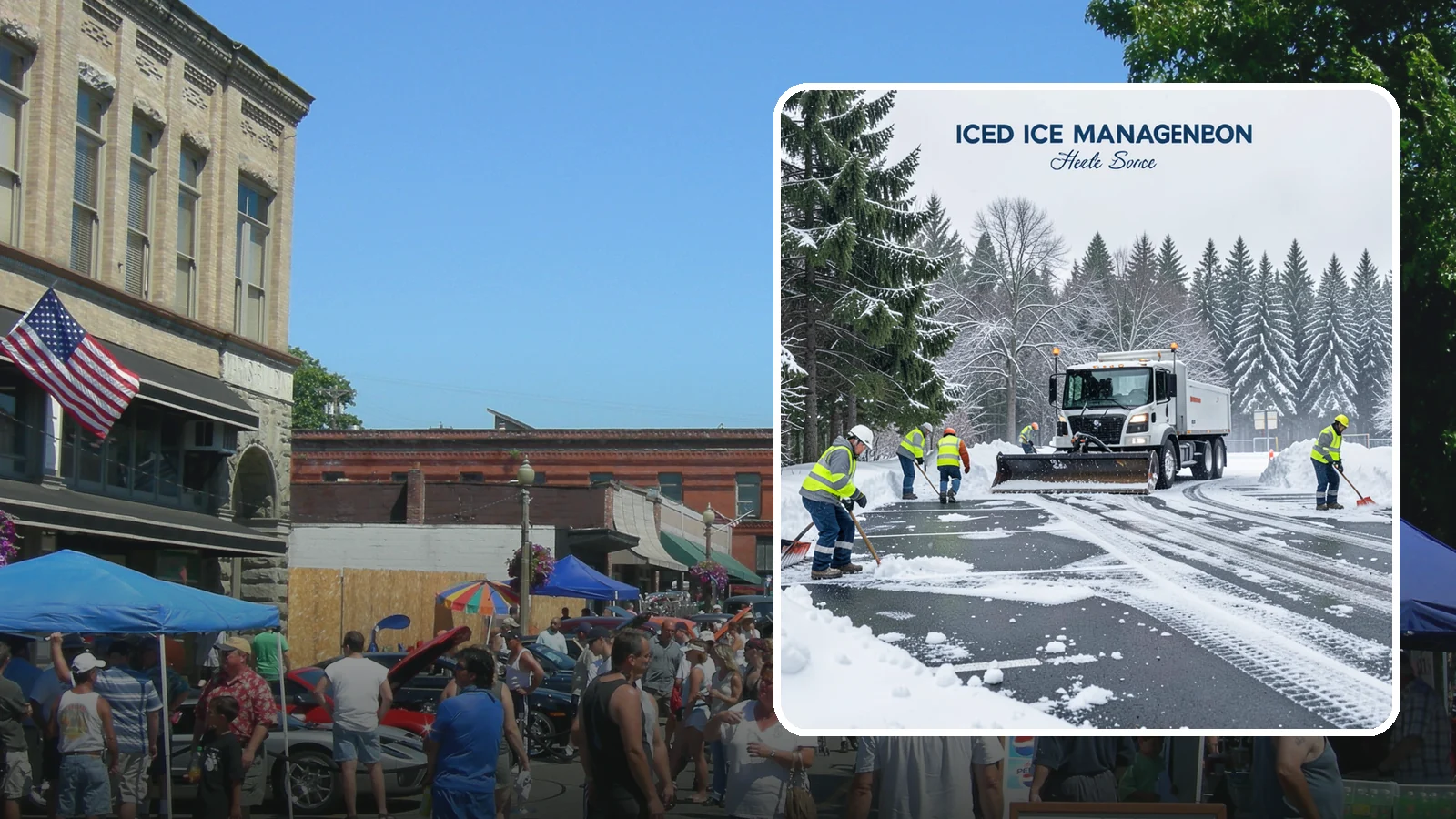 Parking Stall Clearing in Snohomish, Snohomish County, WA - We clear individual stalls down to the pavement so every space is usable after a storm.