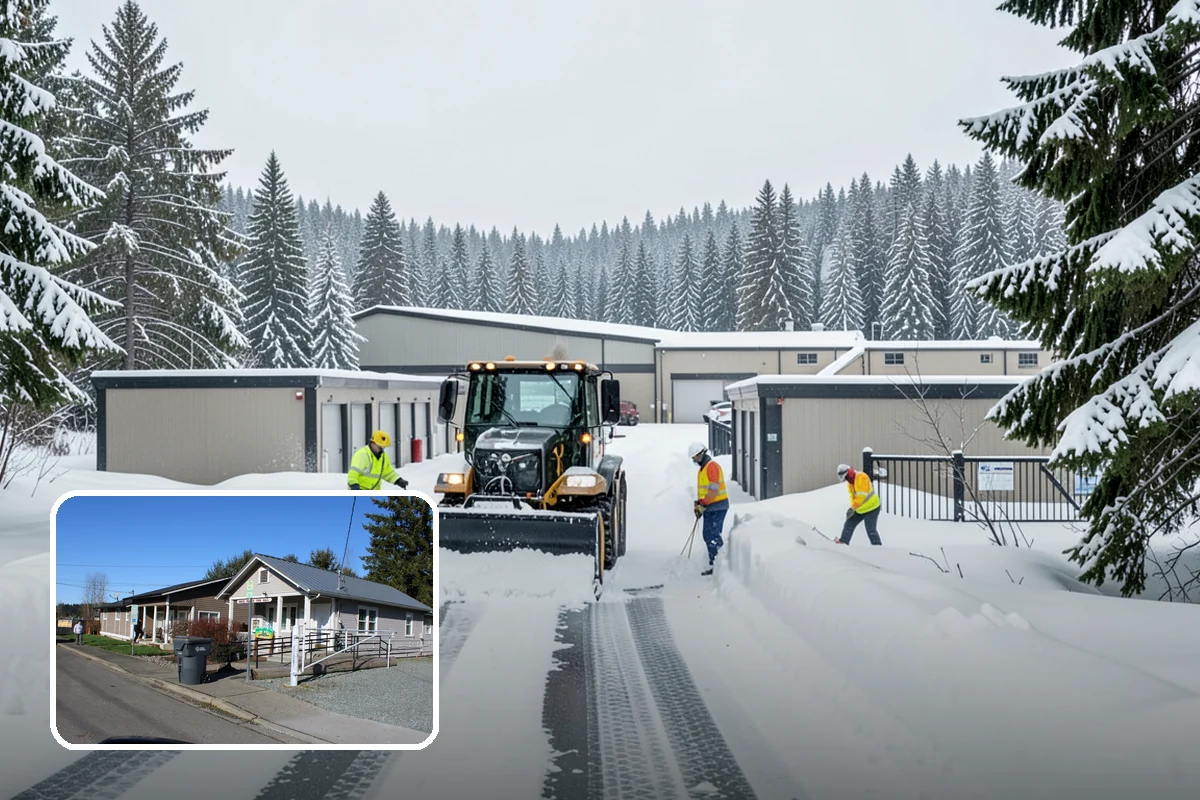Parking Stall Clearing in South Prairie, Pierce County, WA - Opens every stall, not just the aisles