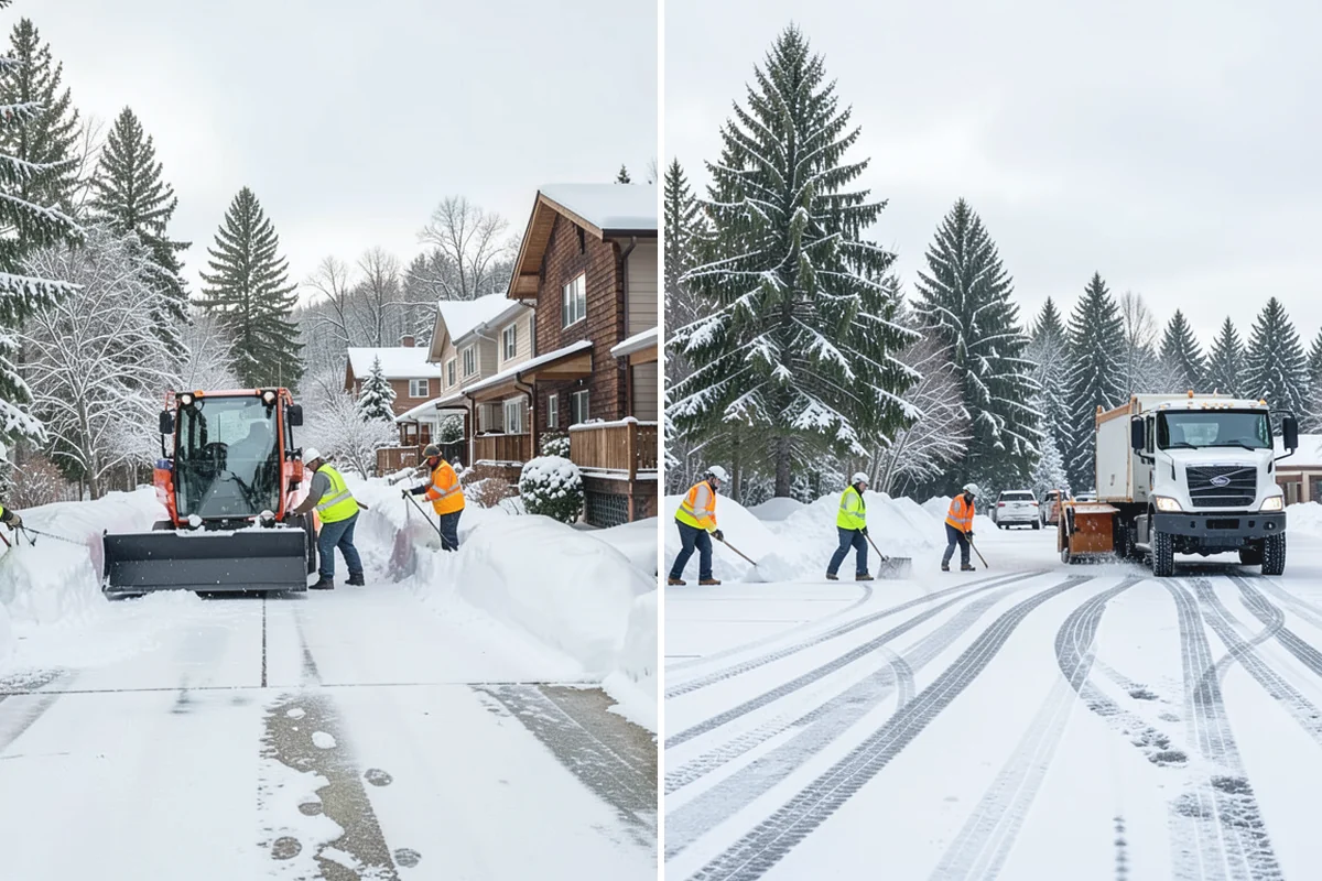 Parking Stall Clearing in Sumner, Pierce County, WA - We identify stalls left blocked after plowing