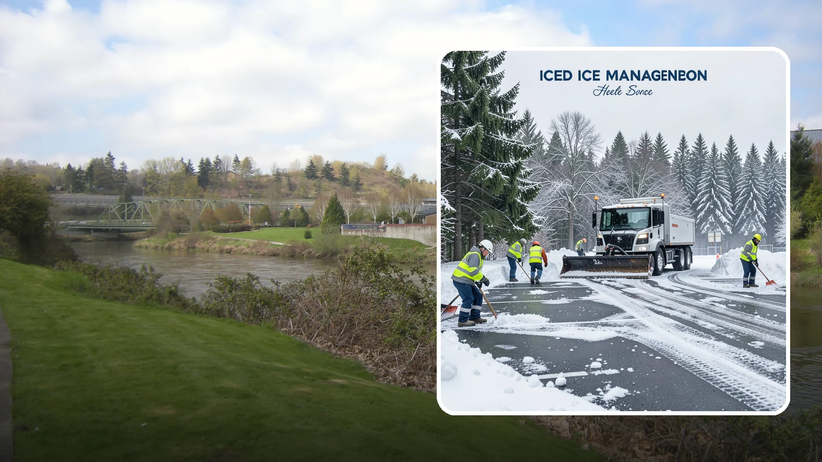 Parking Stall Clearing in Tukwila, King County, WA - We clear individual stalls down to the pavement so every space is usable after a storm.