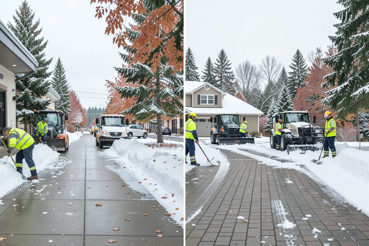Parking Stall Clearing in Wilkeson, Pierce County, WA - We identify stalls left blocked after plowing
