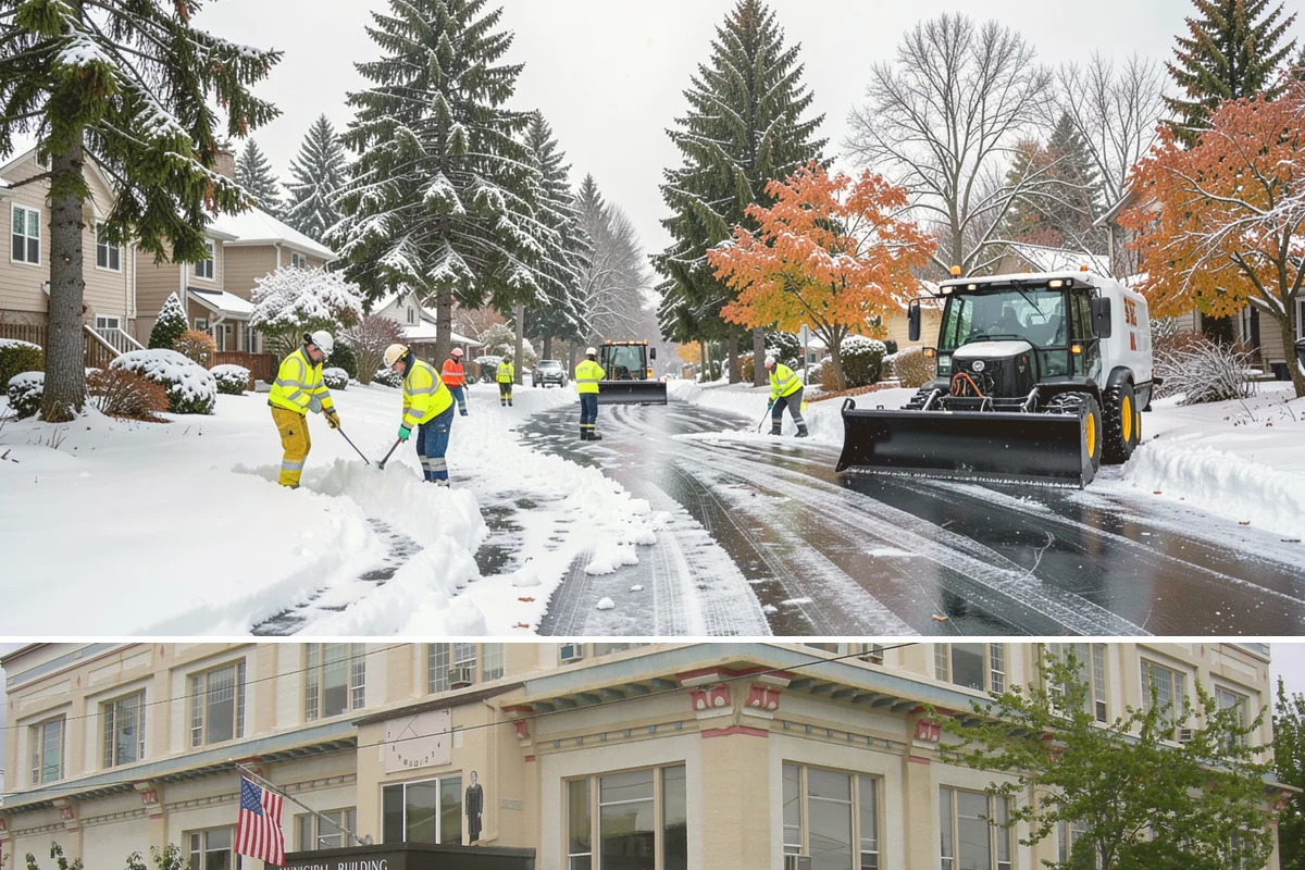 Patio Clearing in Anacortes, Skagit County, WA - Serviced after each snowfall through the winter months when patios would otherwise sit iced over.