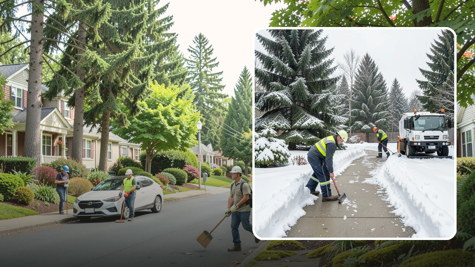 Patio Clearing in Beaux Arts Village, King County, WA - We clear residential and commercial patios so these gathering spaces stay usable through Western Washington winters.