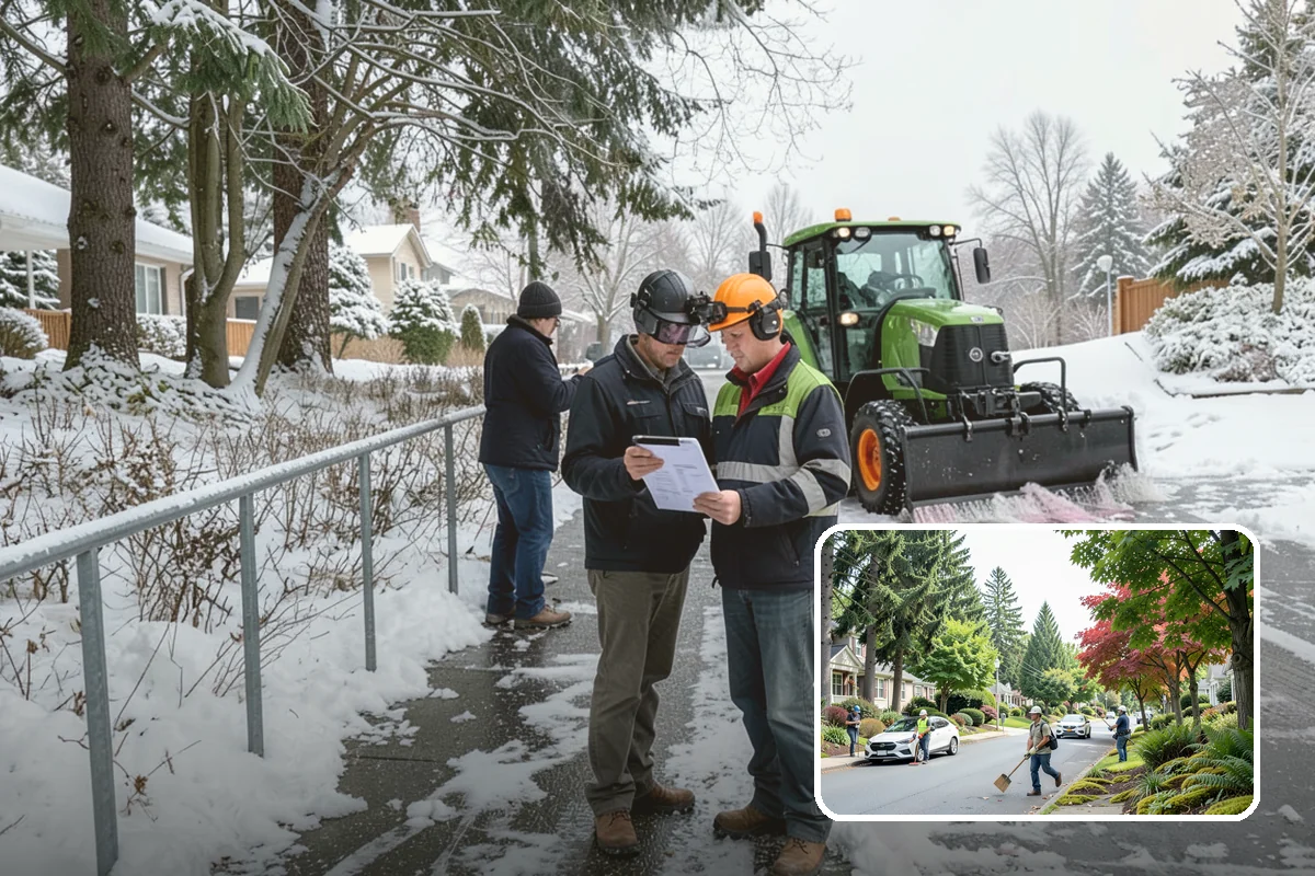 Patio Clearing in Beaux Arts Village, King County, WA - Keeps patios safe and usable in winter