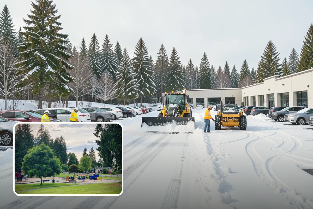 Patio Clearing in Bonney Lake, Pierce County, WA - Keeps patios safe and usable in winter
