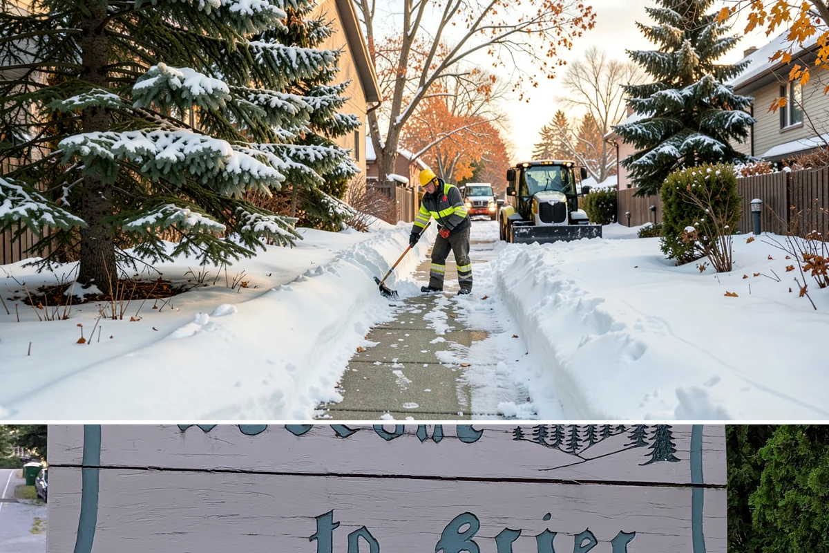 Patio Clearing in Brier, Snohomish County, WA - Serviced after each snowfall through the winter months when patios would otherwise sit iced over.