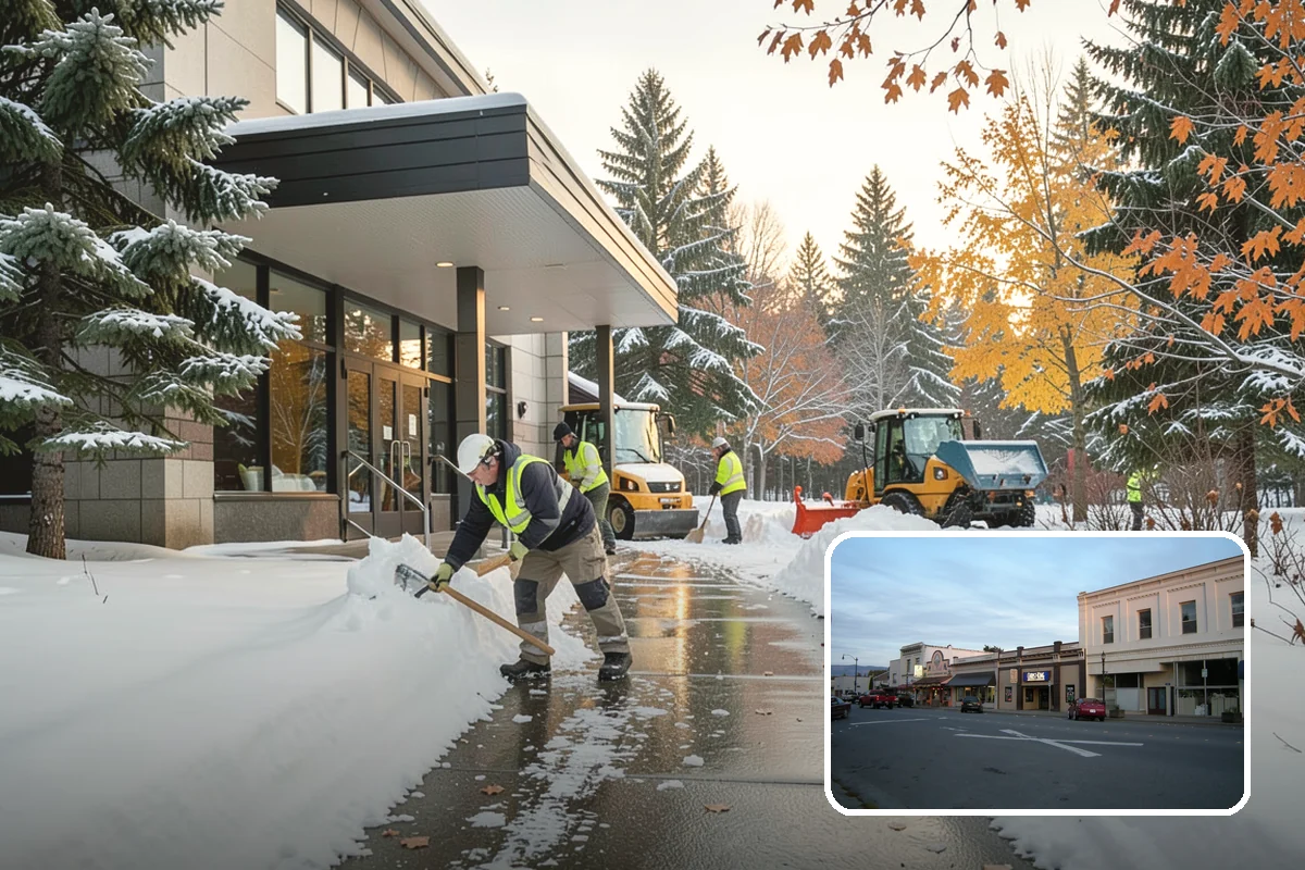 Patio Clearing in Burlington, Skagit County, WA - Keeps patios safe and usable in winter