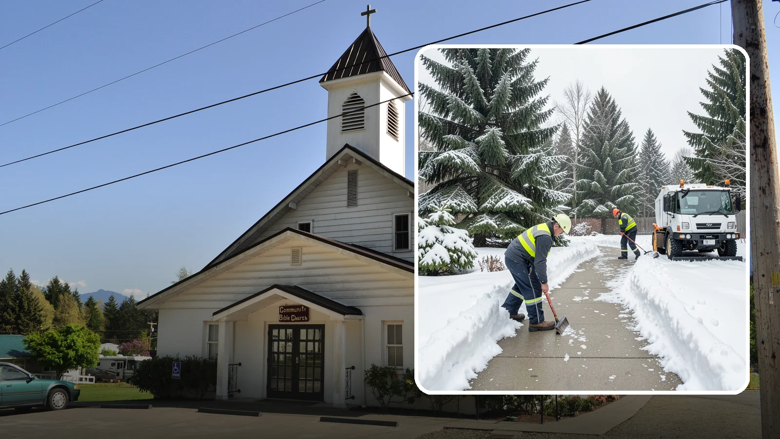 Patio Clearing in Concrete, Skagit County, WA - We clear residential and commercial patios so these gathering spaces stay usable through Western Washington winters.