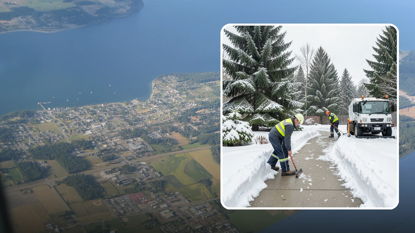 Patio Clearing in Coupeville, Island County, WA - We clear residential and commercial patios so these gathering spaces stay usable through Western Washington winters.