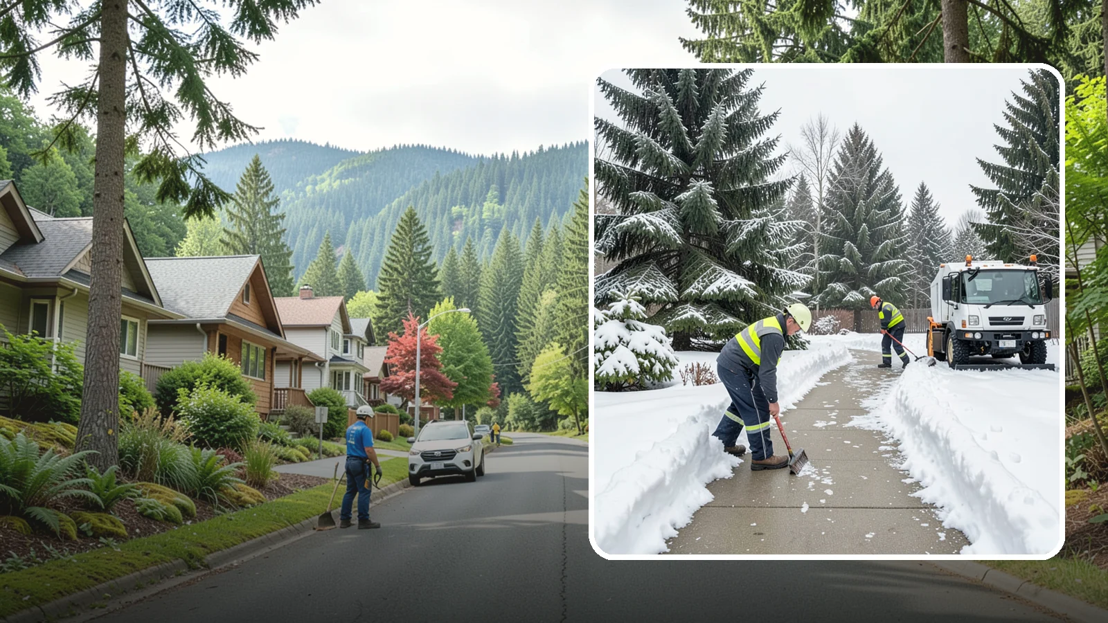 Patio Clearing in Darrington, Snohomish County, WA - We clear residential and commercial patios so these gathering spaces stay usable through Western Washington winters.