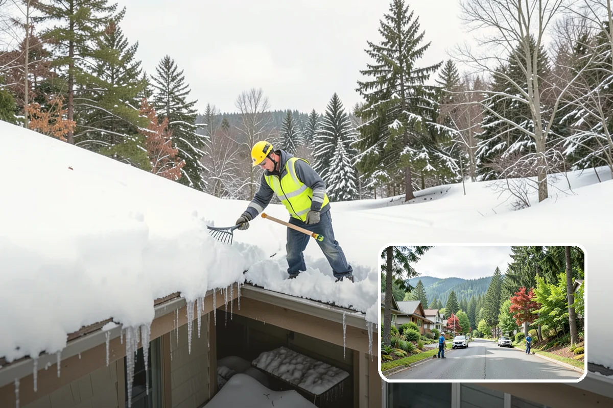 Patio Clearing in Darrington, Snohomish County, WA - Keeps patios safe and usable in winter