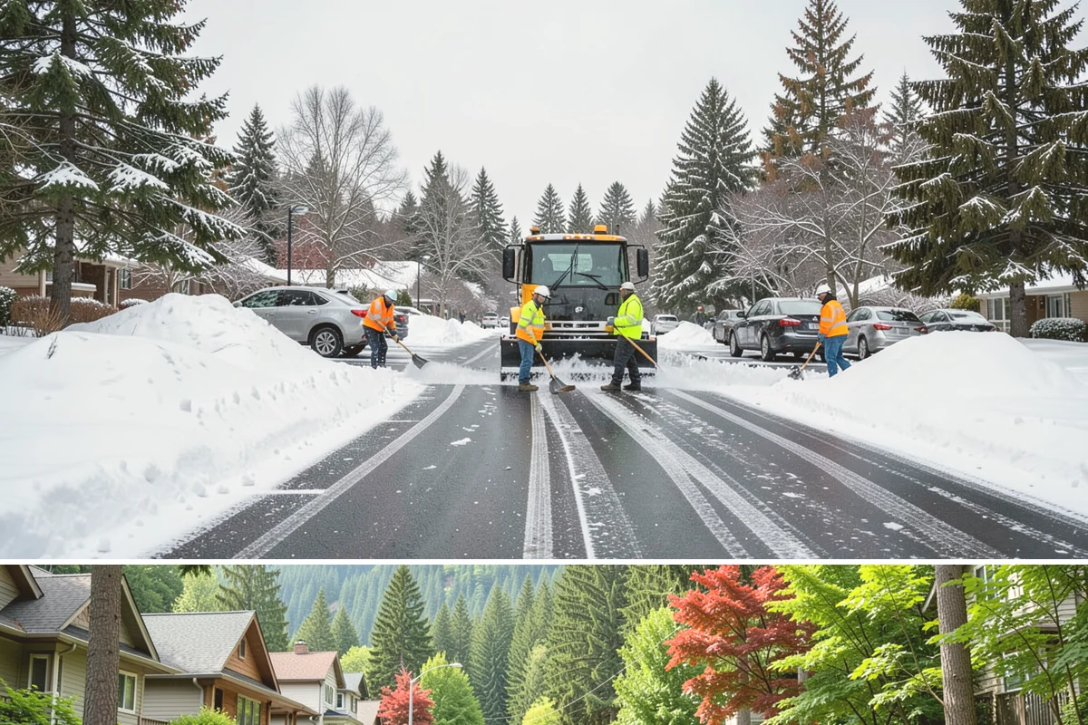Patio Clearing in Darrington, Snohomish County, WA - Serviced after each snowfall through the winter months when patios would otherwise sit iced over.