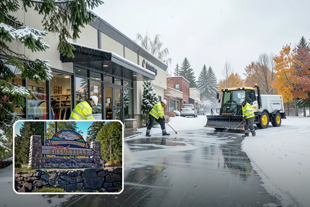 Patio Clearing in Eatonville, Pierce County, WA - Keeps patios safe and usable in winter