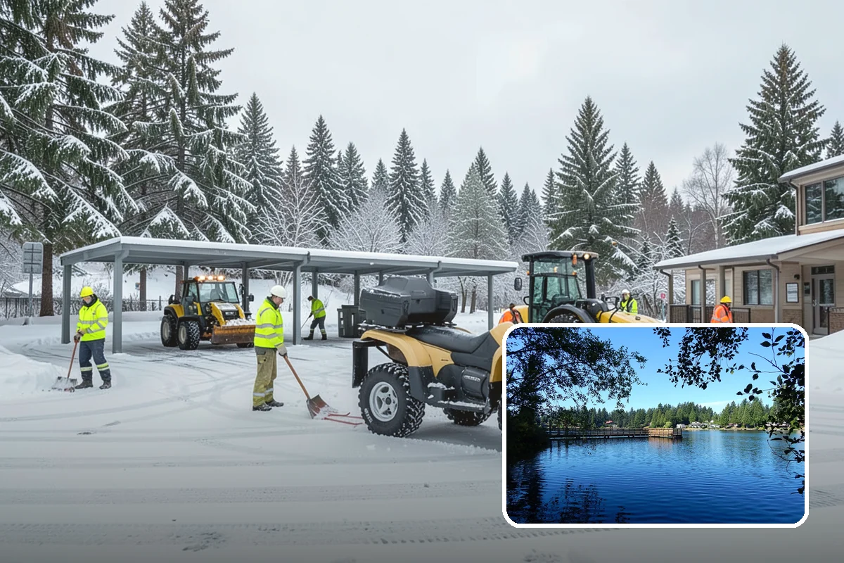 Patio Clearing in Federal Way, King County, WA - Keeps patios safe and usable in winter