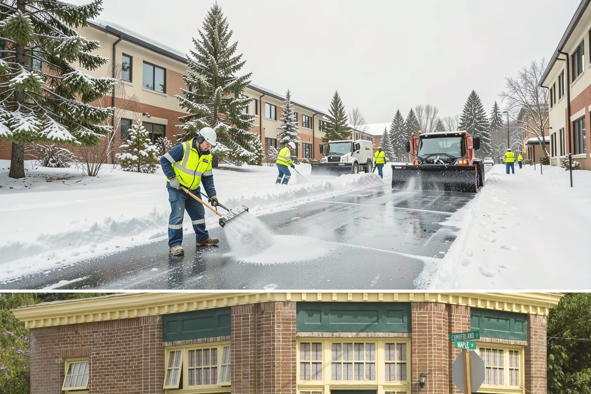 Patio Clearing in Hamilton, Skagit County, WA - Serviced after each snowfall through the winter months when patios would otherwise sit iced over.