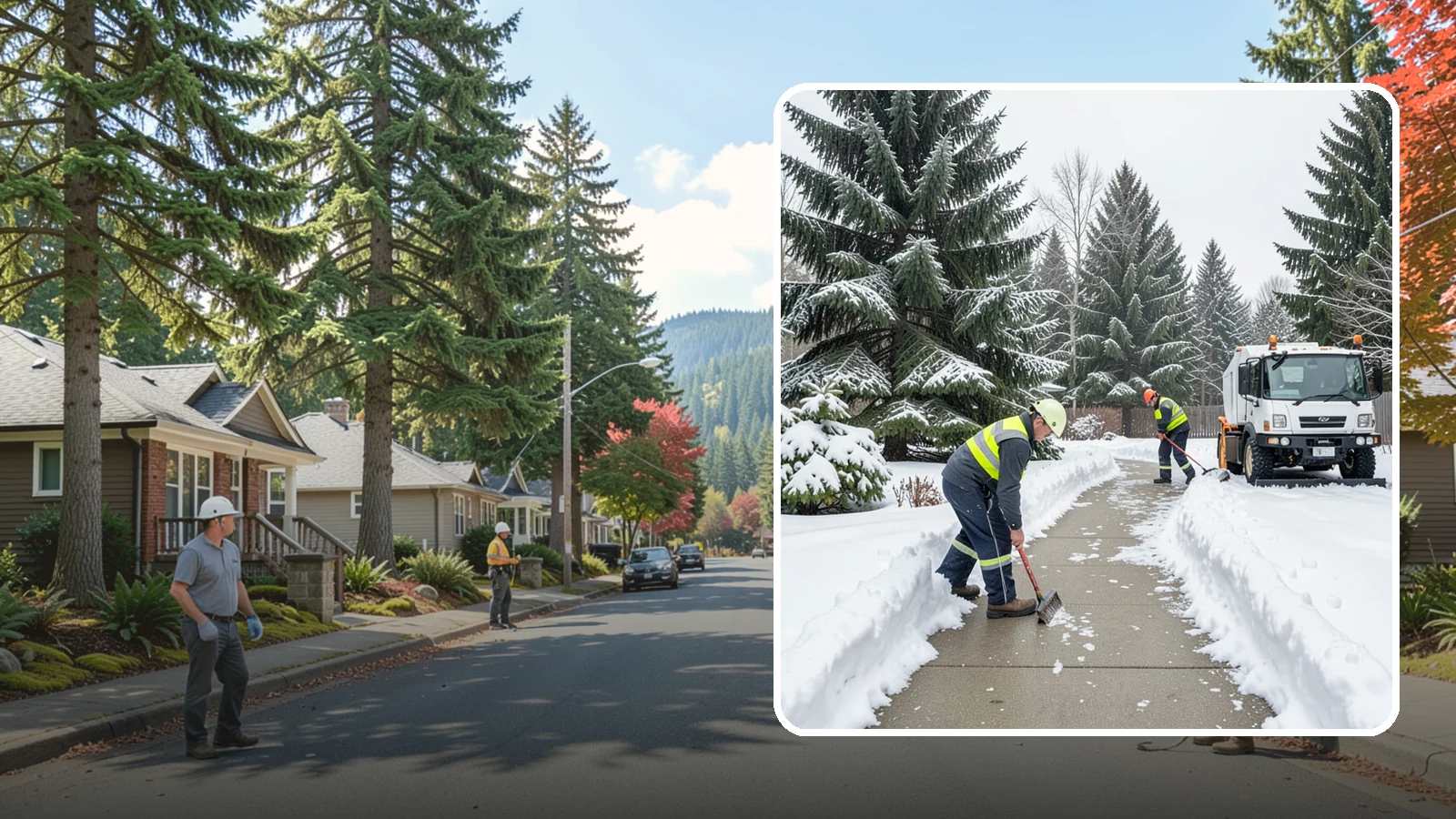 Patio Clearing in Hunts Point, King County, WA - We clear residential and commercial patios so these gathering spaces stay usable through Western Washington winters.