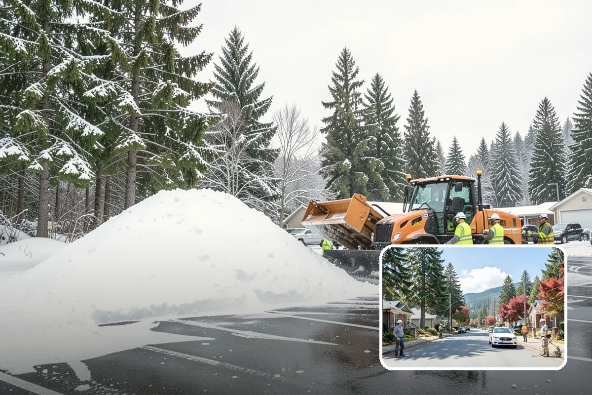 Patio Clearing in Hunts Point, King County, WA - Keeps patios safe and usable in winter