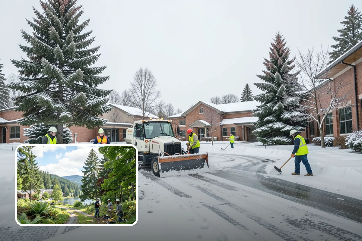 Patio Clearing in Lake Forest Park, King County, WA - Keeps patios safe and usable in winter