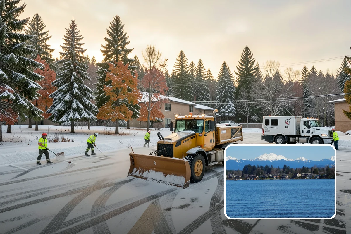 Patio Clearing in Lake Stevens, Snohomish County, WA - Keeps patios safe and usable in winter