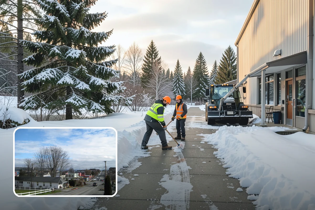 Patio Clearing in Langley, Island County, WA - Keeps patios safe and usable in winter
