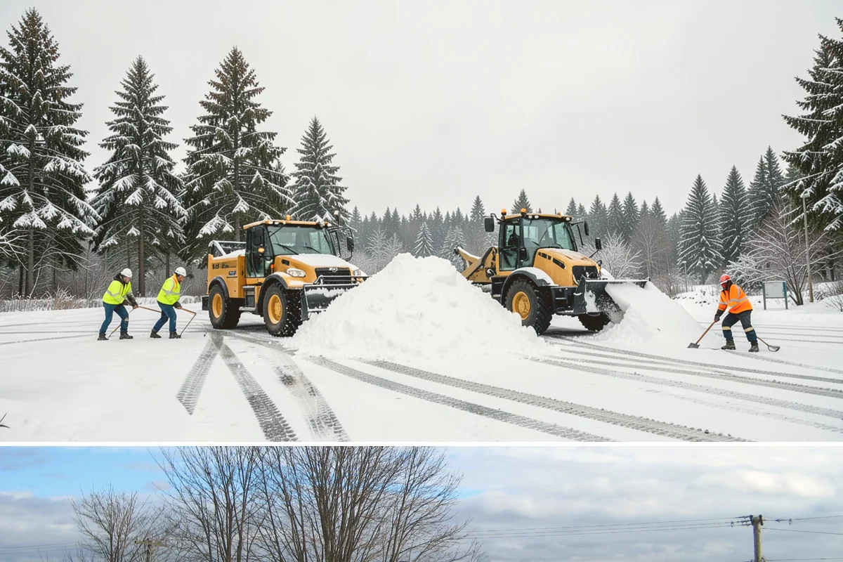 Patio Clearing in Langley, Island County, WA - Serviced after each snowfall through the winter months when patios would otherwise sit iced over.