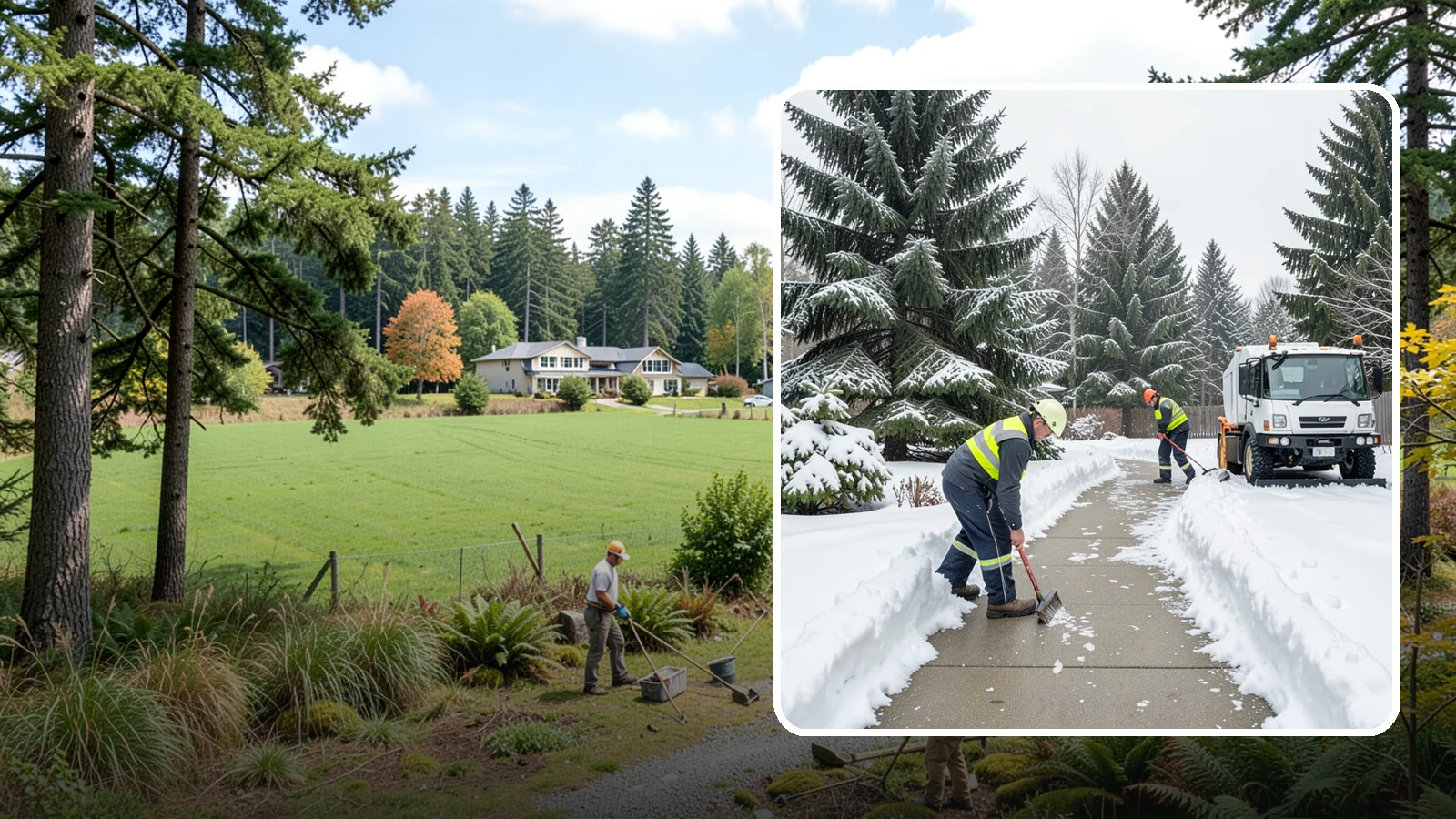 Patio Clearing in Lyman, Skagit County, WA - We clear residential and commercial patios so these gathering spaces stay usable through Western Washington winters.