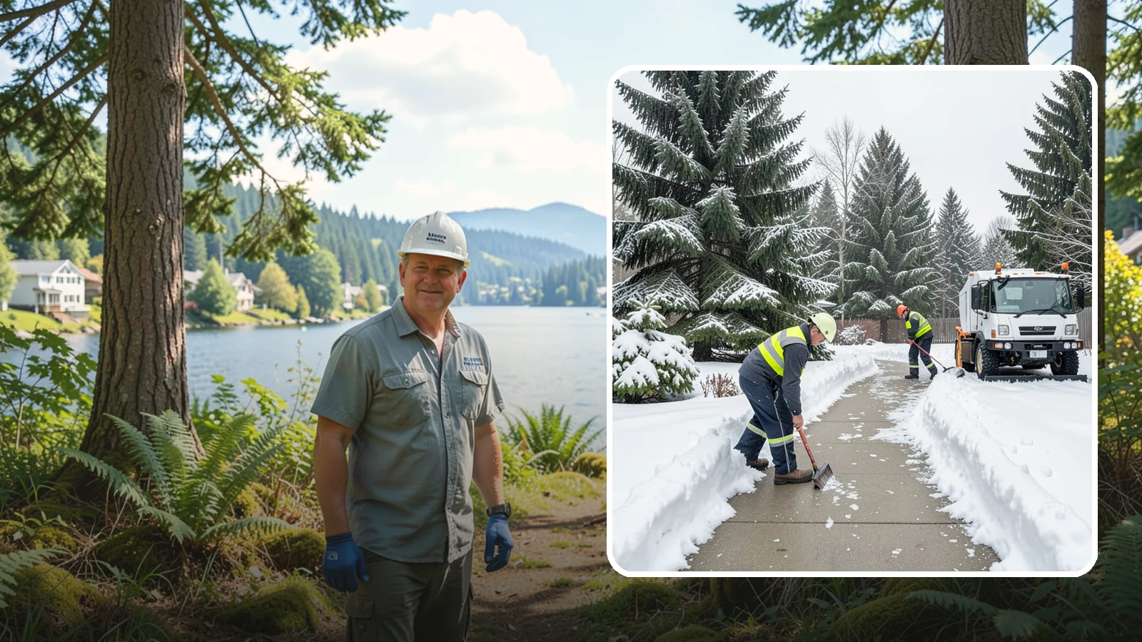Patio Clearing in Milton, King County, WA - We clear residential and commercial patios so these gathering spaces stay usable through Western Washington winters.